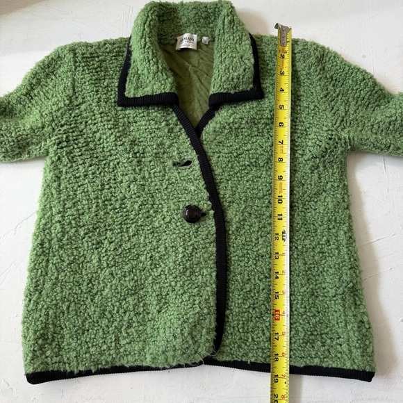 ARMANI COLLEZIONI Women’s Wool Blazer Jacket Green Size 38 - Picture 8 of 8